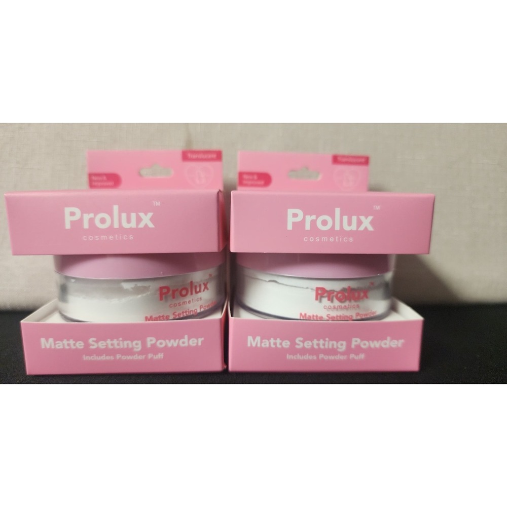 PROLUX Cosmetics Matte Setting Powder With Puff ~ Translucent ‎  (2)   New